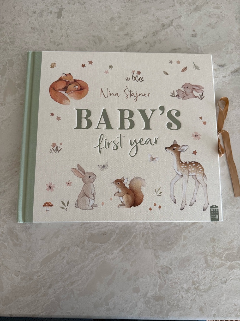 Baby's First Year Record Book by Nina Stajner Townhouse Hardcover Keepsake Gift